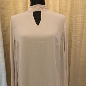 Torrid Taupe dressy long sleeved blouse
